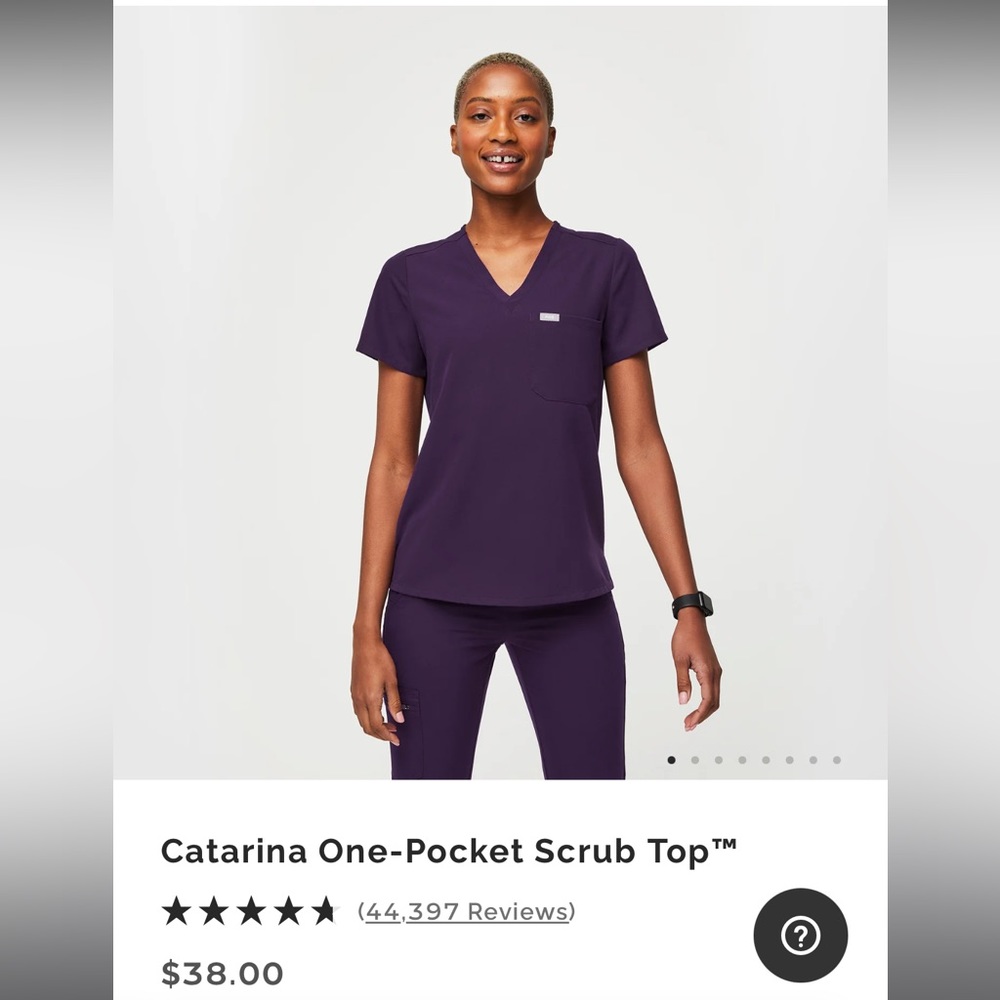 FIGS Purple Jam Scrubs Set